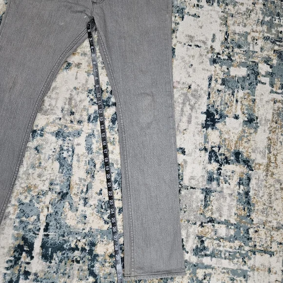 Vans Mens Skinny Jeans 32 x 32 Gray Stretch Denim Off The Wall Skate Style - Picture 8 of 10